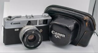 Needs Cla - Canon Canonet Ql25 35mm Film Rangefinder Camera W/ 45mm F2.  5 Lens