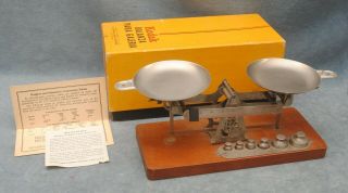 Vintage Kodak Photographic Studio Scale - Complete W/weights & Pans 2