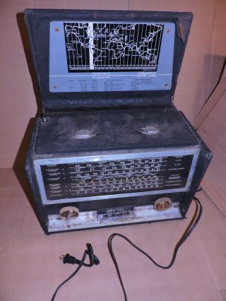 Vintage Hallicrafter Tw - 1000 World Wide Radio Shortwave Am Sw Transoceanic