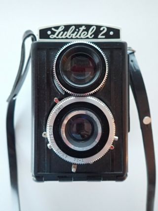 Lubitel 2 Medium Format Film Camera With Lens T - 22 Tlr 6x6 Lomo Ussr -
