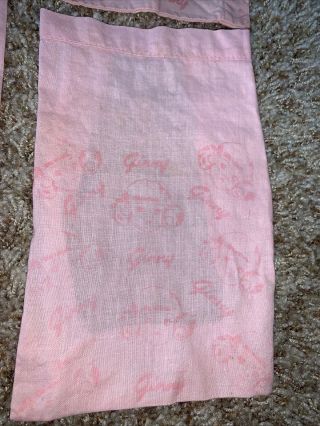 Vintage Vogue Ginny Doll Pink Sheets And Pillow Case Bed 2