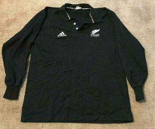 Vintage Adidas Zealand All Blacks Authentic Rugby Jersey Xl