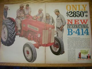 Vintage Farmall International Advertising - B 414 Tractor - 1963