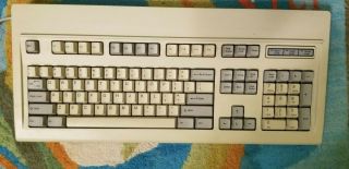 Vintage Nec Apc - H412 Clicky Mechanical Keyboard With Blue Keys [with Usb Dongle]