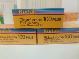 3 Roll Kodak Ektachrome 100 Plus Professional Color Reversal Epp 120.  Expired