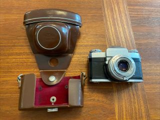Vintage Zeiss Ikon Contaflex Iii 35mm Film Camera F2.  8 With Case