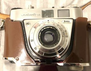 Vintage Kodak Retinette 1A IA 35mm Camera with Box & Leather Case 3