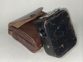Antique Pathex France Hand Crank Movie Camera 9.  5 Mm Trianar Krauss Lens