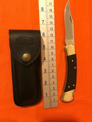 Vintage Buck 110 Knife With Sheath,  Made In The Usa 1990