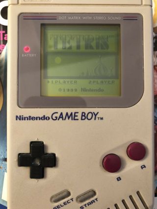 Vintage Nintendo Gameboy (with Tetris Game)
