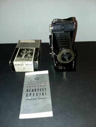 Vintage Agfa Readyset Special Pb20 Folding Camera / W - Box