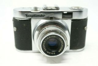Vintage Voigtlander Vito B 35mm Camera Color - Skopar Lens Made In Germany