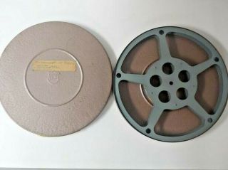 Vintage Bell & Howell 10 1/2 Inch Metal Movie Film Reel Canister W/ Reel