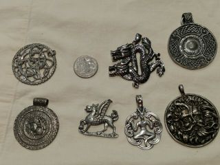 Wiccan Pagan Vintage Religious Jewelry Pendants