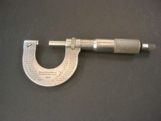 Vintage No.  8 Brown & Sharpe Mfg.  Co.  Providence R.  I.  0 - 1  Micrometer Pat 1902