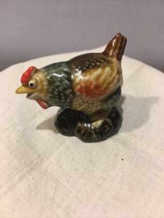 Vintage Rare Wade Multi Color Glazed Small Rooster Figurine England