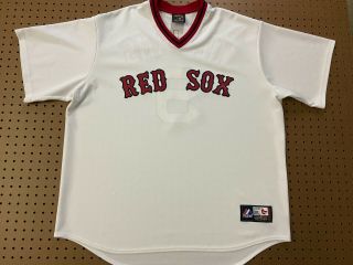 Mens 2xl - Vtg Mlb Boston Red Sox 9 Williams Cooperstown Majestic Sewn Jersey