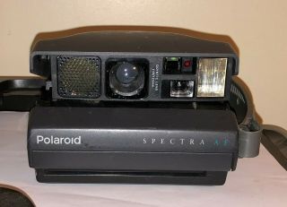 Polaroid Spectra Camera With Close Up Attachment And Film