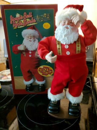 Vintage 1998 Jingle Bell Rock Santa Dancing Musical Santa Edition 1