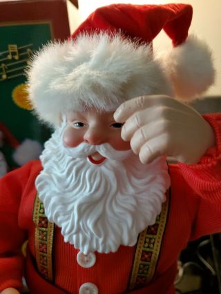 Vintage 1998 Jingle Bell Rock Santa Dancing Musical Santa Edition 1 2