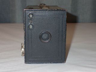 Vintage Kodak No.  2 Brownie Model F Box Camera,  Black,  Made In Usa
