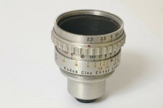 F92488 Cine Kodak Ektar 15mm F/2.  5 S Mount Movie Camera Lens – Spots & Dust