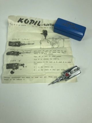 Vintage Kopil Japan Camera Self Timer W/case