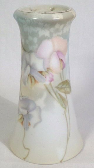 Regina Ware Germany Hand Painted Floral Decor Porcelain Hatpin Holder