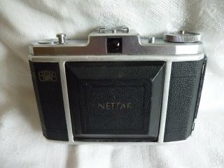 German Zeiss Ikon Nettar 518/16 Folding Camera With Novar - Anastigmat F/4.  5 75mm