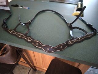 Vintage Studded Western Breast Collar (horse Size)