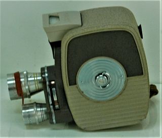 Vintage Keystone 8 mm film camera tri - lens K 26 100 FOR CHARITY 3