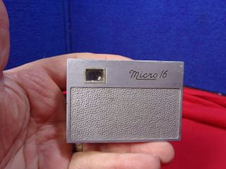 Vintage Whittaker Micro 16 Miniature Spy Detective Camera.  Bx - C