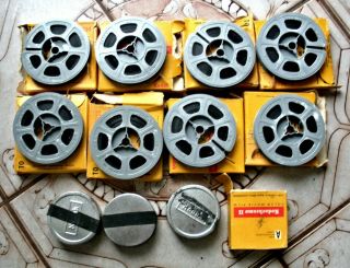 8 Reels 8mm Film,  4 Reels Double 8mm Film - 1964 World 