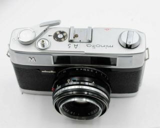 Minolta A - 5 35 mm Camera W/ 1/2 Case 2