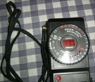 Vintage Spiratone Expotrol A/f SFD Exposure & Flash Light Meter,  Leather Case 3