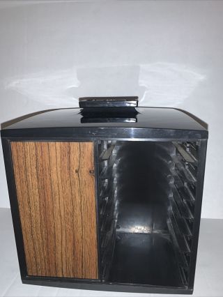 Lebo 8 Track Tape Spinning Storage Holder Case - Holds 32 Tapes Vintage Carousel