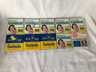 Ag1 Flashbulbs 8 Packs Of 12 Sylvania Blue Dot Ge Photo 95 Bulbs