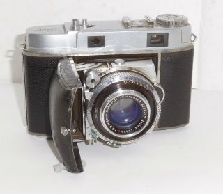 Kodak Retina Iic Rangefinder Camera & Lower Hard Case.  Retina Xenon 50mm F/2.  8
