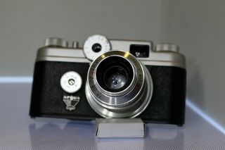 Vintage Argus C - Four,  Rangefinder Camera,  With Cintar F/2.  8 50mm Coated Lens.