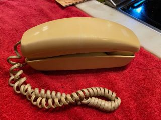 Vintage Western Electric At&t Bell Rotary Dial Tan Retro Trimline Desk Phone Ln