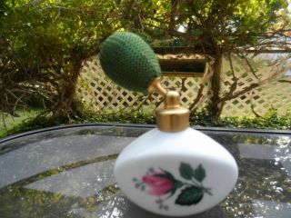 Vintage Porcelain Perfume Bottle/ With Atomizer Royal Bavaria Germany