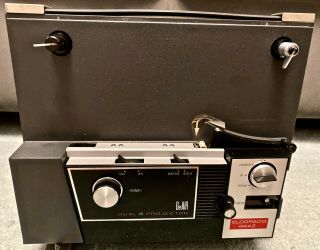 Vintage Dejur Eldorado Dual Eight Motion Picture Projector In Case -