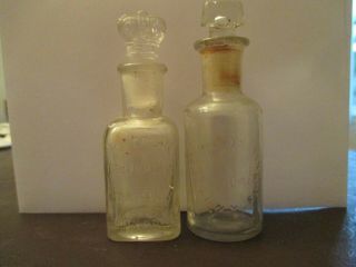 Crown Perfumery Co London/phalon & Son Perfumers York W/stoppers