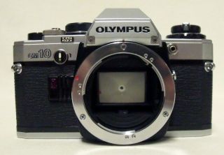 Vintage Olympus Om10 35mm Slr Film Camera Body Only Functional Meter Ok