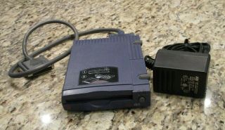 Iomega Zip 100 Parallel Port Z100p2 Vintage Drive W/power Adapter & Cable