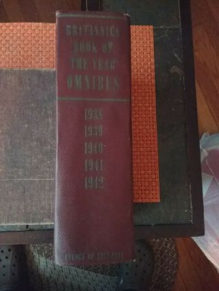Vintage Britannica Book Of The Year Omnibus 1938 1949 1940 1941 1942