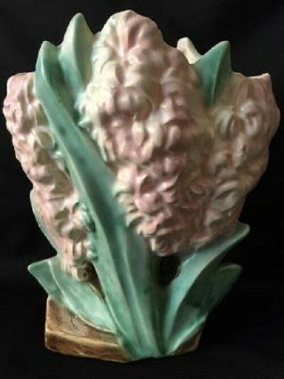 Vintage Mccoy Pottery Pink Hyacinth Lilac Flower Vase