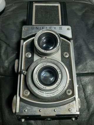Vintage Universal Anastigmat Uniflex Ii 75mm Camera Flash Chronomatic