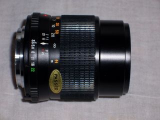 Minolta Md Celtic 135mm F/3.  5 Telephoto Lens