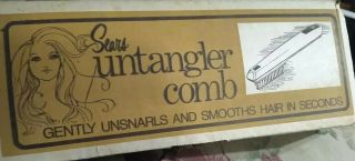 Vintage Sears Electric Untangler Comb w/ Box Model 87740 Made in USA 3